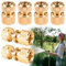 Messing Schlauchanschluss, 6 Stück Schnellkupplung 1/2 Schlauchkupplung, Schlauchverbinder Adapter Gartenschlauch Anschluss Gartenschlauch Adapter für Küchenarmatur Wasserhahn und GartenschläUche