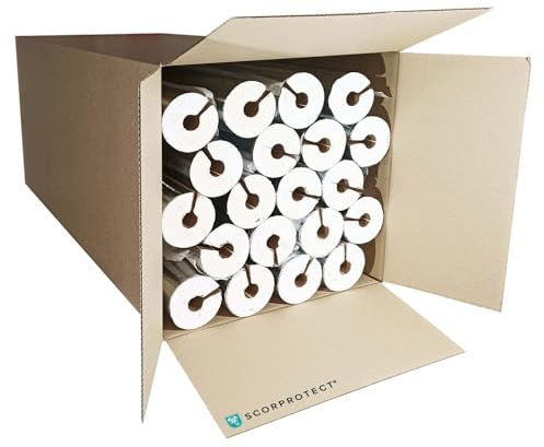 Scorprotect® hel kartong självhäftande aluminium PUR rörskål/rörisolering med tyghölje (aluminium, 22 x 30 mm x 1 meter)