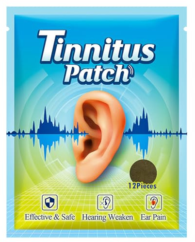 Parches para el Tinnitus,Parche para el Tratamiento del Tinnitus,Alivio de Tinnitus para Zumbidos de Oídos,Parche para Aliviar el Tinnitus,Parche Alivio del Tinnitus para los Oídos,12PC