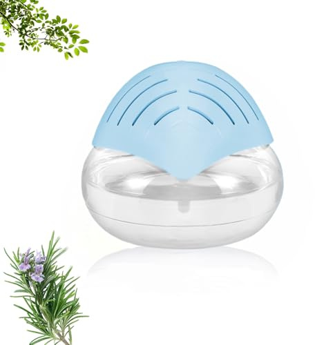 Lufterfrischer Raumluftreiniger - Airbowl Luftreiniger bis 60 m², Luftfilter, Air Purifier, Air Purifier and Humidifier 2 in 1, Luftreiniger Raucherzimmer, Raumluftreiniger, Unter 40 dB (Himmelblau)