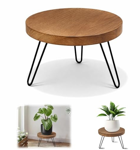 Soporte para plantas de madera, taburete para flores, banco de flores para interior y exterior, soporte para macetas de madera, soporte para macetas, estante para plantas, taburete para casa, jardín
