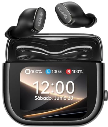 Wave Amplificatore del Suono Smart con Custodia Touchscreen, NeuroFlow AI 2.0, Connessione Bluetooth Doppio Dispositivo, Trasmettitore TV AUX-IN, Audio Nitido per Adulti (Mezzanotte)