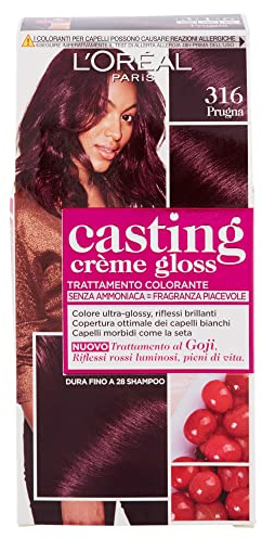 Set di 3 creme Gloss 316 Prugna. Tonalità e colore per capelli