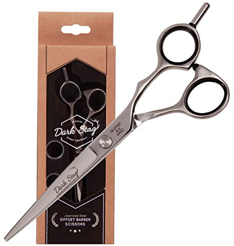 Tijeras de peluquería Dark Stag DS+ Offset Professional Premium - Acero inoxidable para peluquería, estilismo (7 pulgadas)