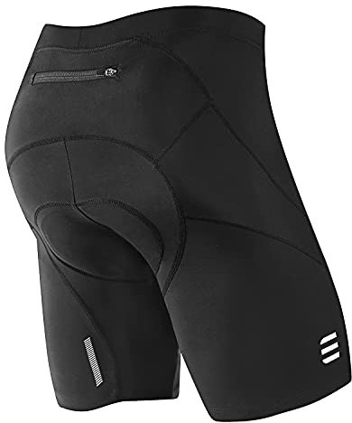 NOOYME Radlerhose Herren Fahrradhose Herren gepolstert 4D Elastische Radlerhose Herren mit Sitzpolster Atmungsaktive Leichte Radhose aus Polyamid und Spandex Fahrradhose Herren