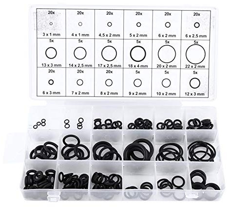 225 pz Assortiti Gomma Rondella Metrica Rondella Idropulitrice Guarnizioni Assortimento di Guarnizioni Set per Tubi Auto Automobili