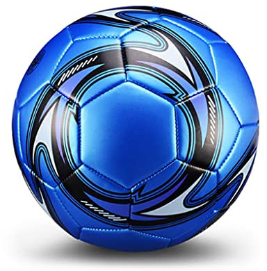 wisoolkic PU Leder Fußball Professionelle Fußbälle Größe 5 Sportzubehör, Blau