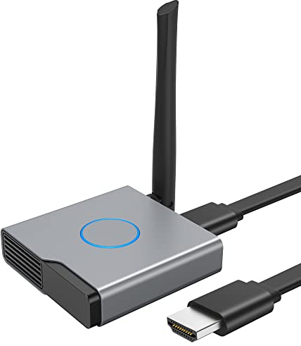 Wireless HDMI Display Dongle Adapter 4K, Wireless Receiver, Streaming Media Video/Audio/File HDMI Wireless Extender from Laptop, PC, Smartphone to HDTV Projector Monitor