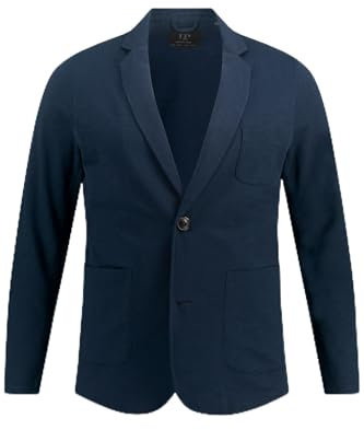 JP 1880 Herren große Größen Menswear L-8XL JP1880 Sweat-Sakko, Business, Flamm-Sweat, aufgesetzte Taschen, bis 7 XL Navy blau 7XL 820825130-7XL