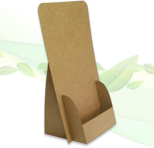 Thefoldstands 5 présentoirs pliants pour prospectus nature-eco Design écologiques pour prospectus format DIN long 10,5 x 21 cm vertical, porte-prospectus en carton recyclé, pour une utilisation à