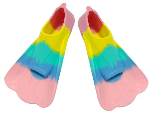 Kinder-Schwimmflossen | Kinderflossen | Schwimmtrainingsflossen | Professionelle Trainingsflossen | Tauch-Schwimmflossen | kurze Schwimmflossen für Schoß-Tauchbecken für Mädchen und