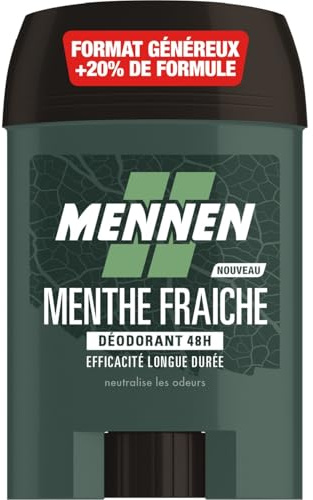 MENNEN – Déodorant Stick Homme Longue Durée, Fraîcheur Menthe Naturelle, Protection Quotidienne - Le Lot De 3