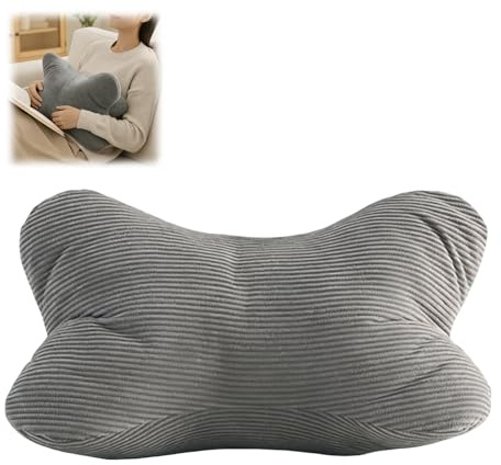 Almohada de Lectura, Almohada Cervical de Lectura, Cojín Apoyo de Espalda, Cojín Cervical Ergonómico para Relajarse para Leer Cómodamente, Cojines para Leer en la Cama(Gris Oscuro)