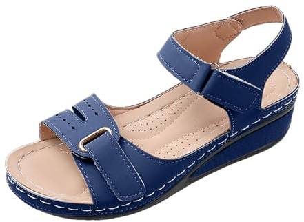 Sandales avec Talon Compensé Femme Été - Sandale Femme Confort Chic | Décontractées Nu Pieds Respirant Sandalette Mode Chaussure De Randonnée Sport Outdoor Nu Pieds À Enfiler Sandalette