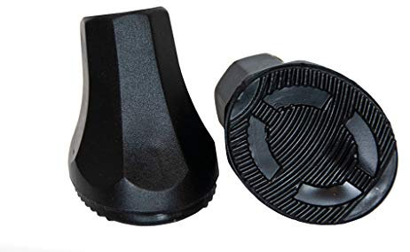 Gravidus Kunststoff-Füße für Fahrrad Zweibeinständer Robust haltbar Schwarz PVC idealer Ersatz