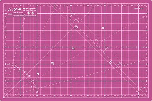La Canilla Base de Corte A3 (Superficie 45x30 cm - 18x12”) Tapete Alfombrilla de Corte para Manualidades, Dibujo, Tabla Cutting Mat para Patchwork, Costura | Marcado en Centímetros y Pulgadas