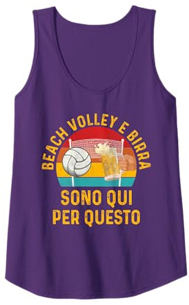 Beach Volley Birra Divertente Canotta