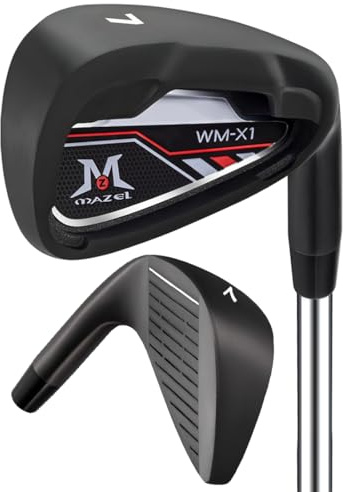 MAZEL Ferro da golf individuale per uomo | Ferro per mazza da golf singolo | Set ferro da golf 4-5-6-7-8-9-PW-SW | Pitching Wedge, Sand Wedge destro