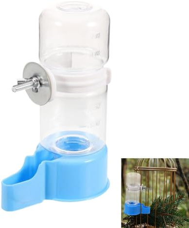 GYWHOOFT Abbeveratoio uccelli,Capacità 140 ML dispenser per Pappagalli,Mangiatoie per Cockatiel,Dispenser Acqua Cibo per Uccelli,per Bird,Parrot Alimentazione Automatica Potabile