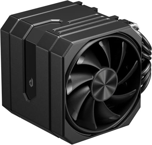 upHere gaming up2K6 Black CPU Air Cooler, Dual-Tower 6×Ф6mm Heatpipes CPU Cooler, PWM 120mm Fan PC Cooler, TDP 265W, Intel LGA 1851/1700/2011/2066(X79/X99), AMD AM5/AM4