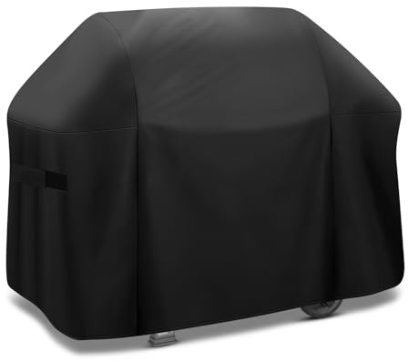 Tunansx 600D Housse de Barbecue Exterieur pour Weber Genesis II Series, Housse pour Weber Genesis E-330, E-310, S-310, S-330, S-335, S-340 - Tissu Oxford imperméable et résistant, 132 x 66 x 109 cm