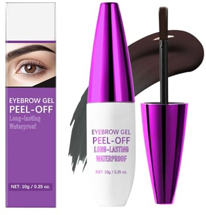 Peel Off Eyebrow Tint Gel,Waterproof Long-Lasting Brow Tattoo tint Last 3 Days,Transfer-Resistant Formula Easy Application for Fuller Defined Looking Brows