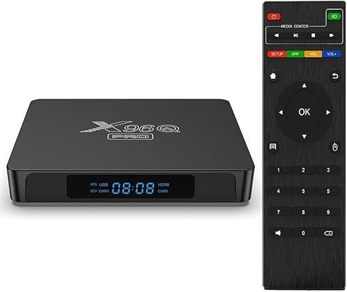 X96‎‎‎‎‎‎‎‎‎‎‎‎‎‎‎‎‎‎‎‎Q Pro boitier IPTV Multimédia de Diffusion en continu 2Go/16Go Lecteur x96mini Smart TV Box WiFi, avec Allwinner H313, TV Box Android 10.0 Prend en Charge 4K HD, H256