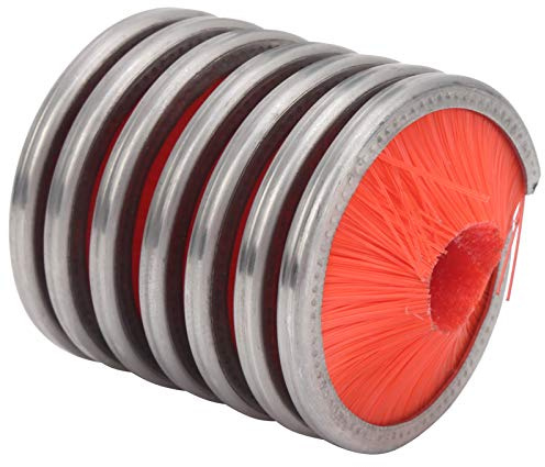 ERYUE Cepillo de Limpieza de Cuerda Nailon para Exteriores, Limpiador Duradero Cuerda Escalada para Montañismo, Acero Inoxidable, Rojo