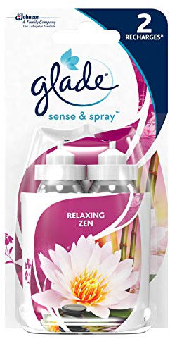 Glade Sense & Spray Refill for Automatic Sense Diffuser and Spray Relaxing Zen Fragrance - 2 Refills
