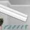HEXIMO Corniches de Plafond Modernes en Polystyrène XPS Blanc, 2 Mètres Moulures en Polystyrène Moulures Décoratives Angles (20 mètres ZG32)