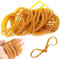 100 Stück Gelb Gummibänder, 60mm x 3mm Gummiringe Groß, Gummiringe Dicke Haushalt, Wiederverwendbar Gummibänder, für Büro, Haushalt, Schul, Rechnungen, Haushalt Stifte, Katapulte