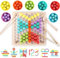 Montessori Spielzeug - Sortierspiel, Clip Beads Brettspiel, Puzzle Lernspielzeug Ab 3 Jahre, Hände Augen Gehirn Training, Vorschule Geschenk Für Kinder 4 5 6 Jahre (B)