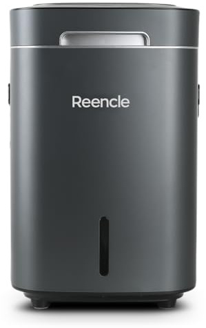 Reencle Prime Electric Composter - 14L Kitchen Composter, Decomposes Up to 2.2 lbs Food Waste Daily, Odorless Indoor Composting with Whisper-Quiet Technology & Rapid Decomposition (Silver)