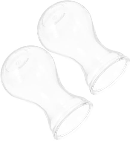 Yardenfun 2stücke Transparent Glas Blumenvase Schmuck Für Tischdekoration Einzigartiger Blumenbehälter Aus Glas Für Zuhause Büro Und Garten Kreative Glasvase Für Pflanzen