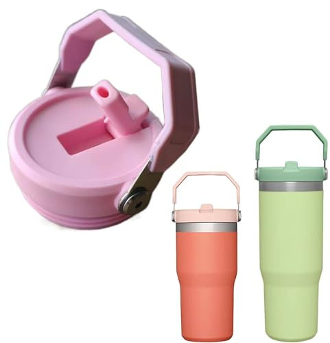 Replacement 30oz Tumbler Straw Lid - Fit For Stanley 20oz, 30oz Iceflow Flip Tumbler (Pink-A)
