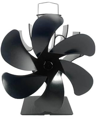 DUNSBY Stove Fan Heat Powered Fireplace Fan Horizontal Air Flow Heat Powered Stove Fan For Fireplace Heaters Wood Burning Stove Log Burner