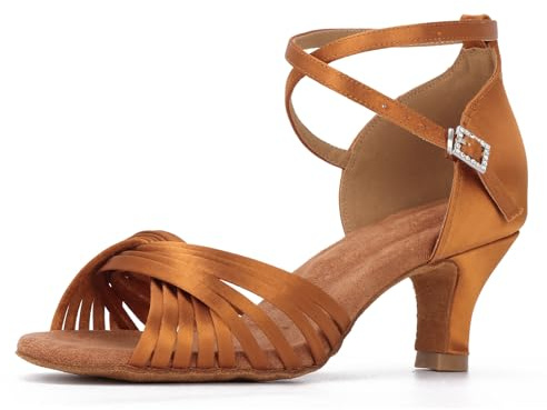Syrads Zapatos de Baile de salón para Mujeres Formales Salsa Tango Bachata Zapatos de Interior para Fiesta