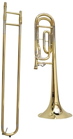 Trombón Profesional Trombón Tenor Trombón De Si Bemol A Fa Bemol Aurora Cromática De Latón Blanco