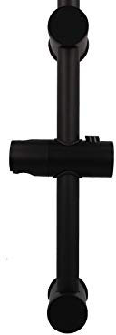STEDO Brausestange Roma 950 mm - matt schwarz - mit einseitig variable Wandhalterung