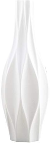 Healifty Weiße Vase Keramik Blumenvase Einfachheit im Europäischen Stil Hohe Vase für zu Hause Wohnzimmer Größe L