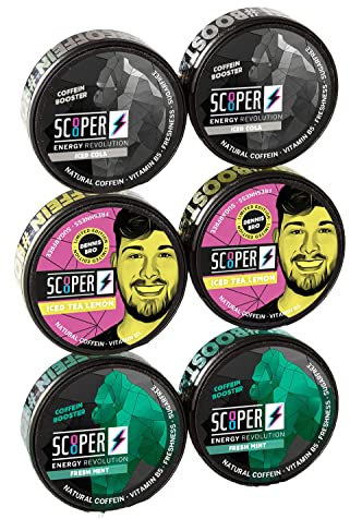 SCOOPER Energy | Energy Revolution | Blanda din egen SCOOPER box | + BMB doftträd (2 x mint 2 x Cola 2 x citron + 1 gratis)