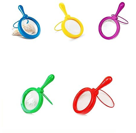 Lurrose Kinderlupe 5st Tragbarer Vergrößerungsspiegel Spielzeuge Magnatilen Lupe Spielzeug Beobachter Kind Insekt Handlupe