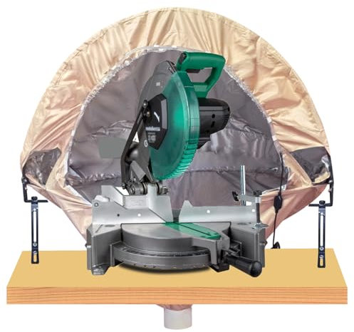 Miter Saw Dust Collection Hood, Dust Solution for Miter Saws Universal Dust Collector