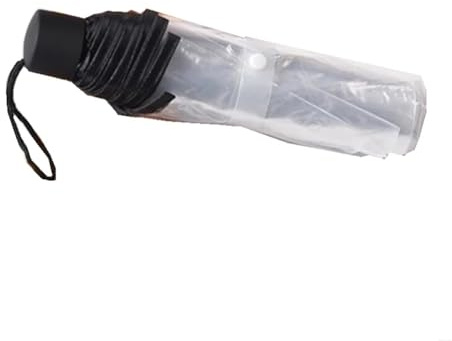 Ggnaxivs Parapluie Transparent Épais et Tendance de Célébrité Parapluie Pliant Portatif Manuel Parapluie Essentiel de Ménage