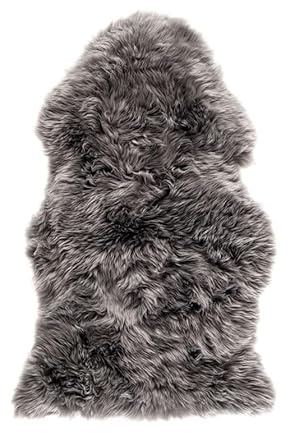 Simply Sheepskin Rug - Extra Large, Natural Single Genuine New Zealand Sheepskin - Ultra Soft Wool Bedside Rug, Machine Washable - Fluffy Sheepskin Throw - Perfect for Any Room