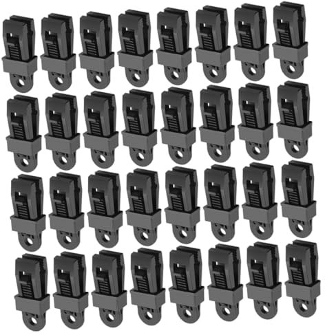 NAMOARLY Clips para Tienda De Campaña Sujetadores Resistentes Al Desgaste Clips para Toldos y Pabellones Prácticos y Reutilizables Accesorios De Camping