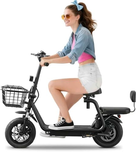 E-Scooter für Erwachsene – Elektroroller mit Blinkern, Dual-Federung vorne & hinten, 12-Zoll-Luftreifen, bis zu 30 km Reichweite, leistungsstark & komfortabel