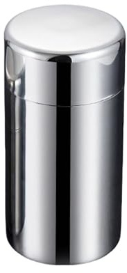 ZNTIHZ 2 st behållare för te i rostfritt stål kaffe och med lufttäta dubbla lock förvaringsbehållare för lösa löv köksmugg för köksförvaring och organisation (550 ml)
