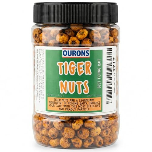 700ml Jar of Tiger Nuts Premium Fishing Bait Particles