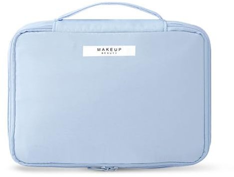 Dantolo Beauty Case Donna Trucchi Specchio con Double Face Tascabile Pieghevole, Toiletry Make Up Bag per Ragazze, Organizer Cosmetici per Borsa Porta Trucchi da Viaggio